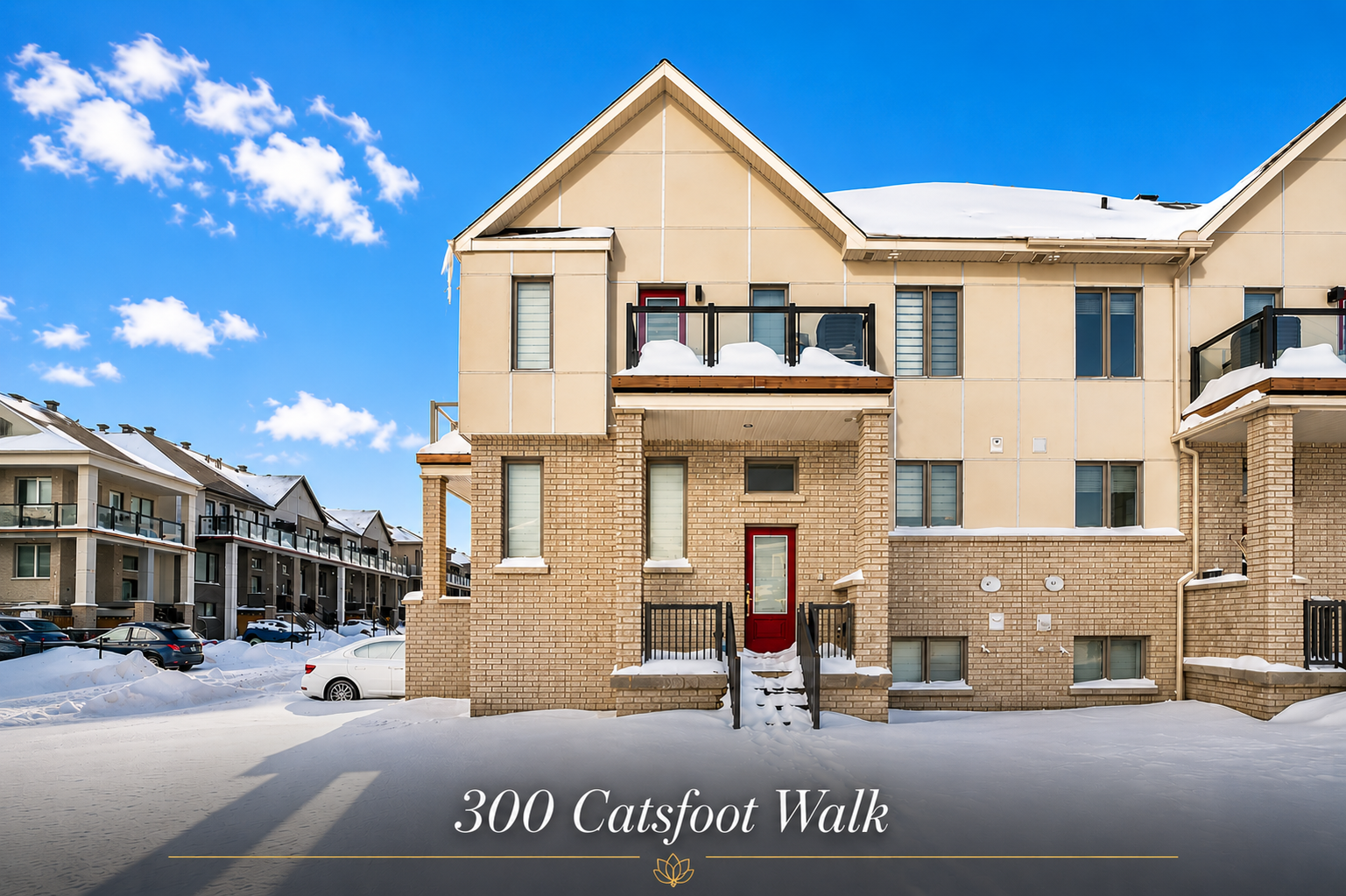 Modern End-Unit Townhome in Barrhaven