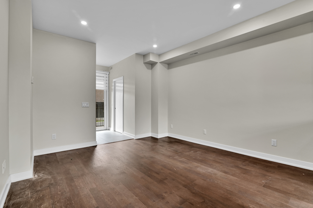 Elegant dining room adjacent to the kitchen in a 2-bedroom townhouse in Stittsville.