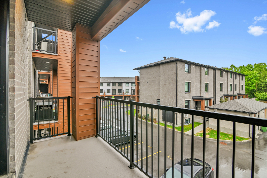 View from the kitchen balcony of the 2-bedroom townhouse.