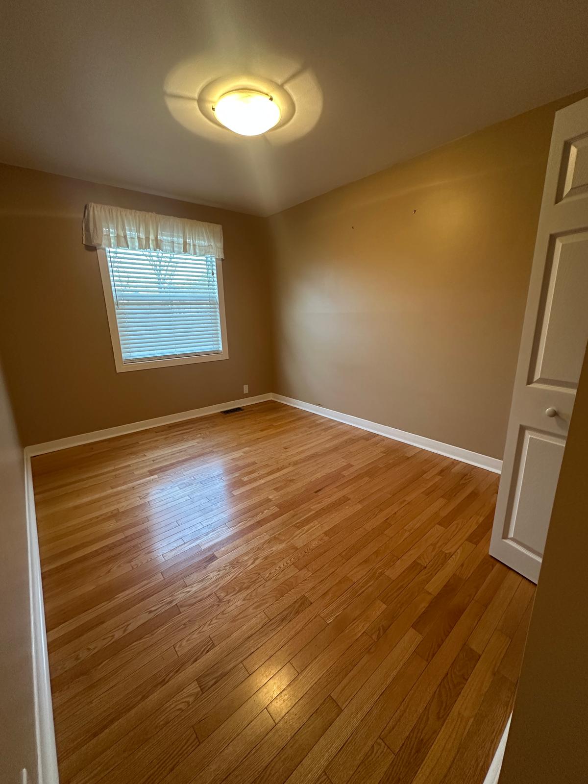 Comfortable first bedroom in an unfurnished 2-bed apartment, Orleans, Ottawa.